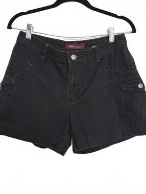 Lee Riveted Black Cargo Shorts
